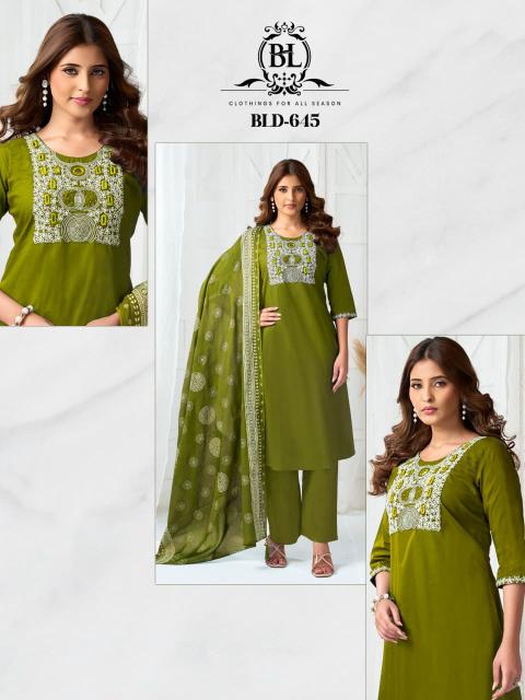 Ballika 3pcs spring fresh catalouge kurti wholesale